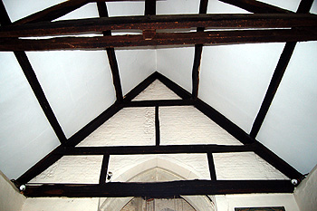 The nave roof - west end March 2012